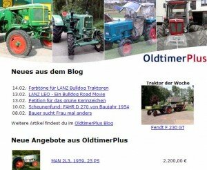 OldtimerPlus Newsletter 07 2013