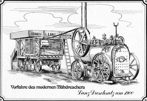 1900 LANZ Dreschsatz
