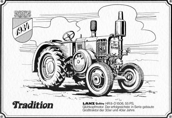 1934 LANZ HR 8 D1506 Grosstraktor