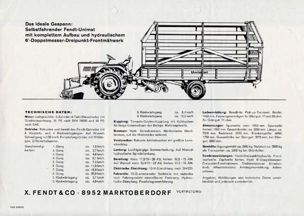 Fendt Unimat Prospekt 2