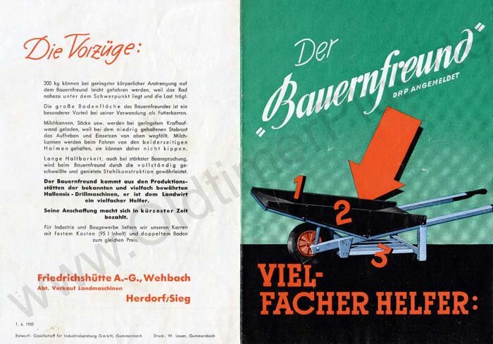 Die Bauernfreund Schubkarre Foto 1