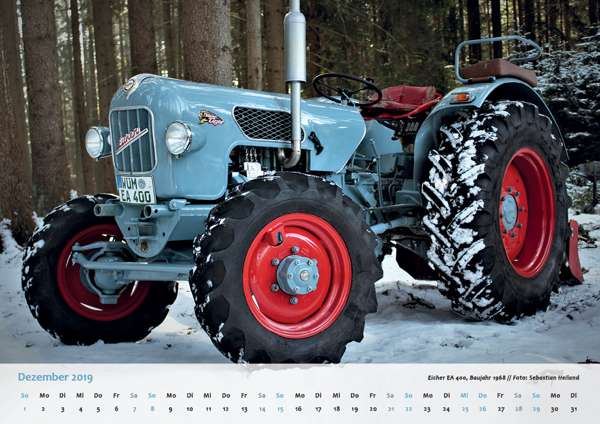 OldtimerPlus Kalender 2019 Eicher EA 400, Baujahr 1968