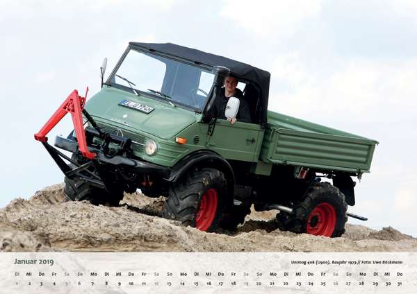 OldtimerPlus Kalender 2019 Unimog 406 (U900), Baujahr 1973