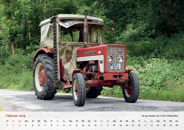 OldtimerPlus Kalender 2019 IHC 353, Baujahr 1971