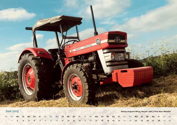 OldtimerPlus Kalender 2019 Massey Ferguson MF135