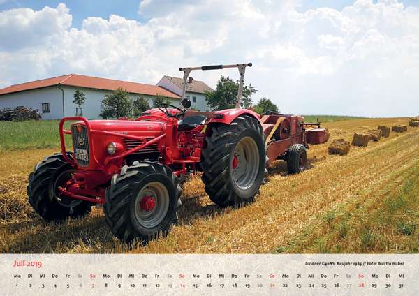 OldtimerPlus Kalender 2019 Güldner G40AS, Baujahr 1965r