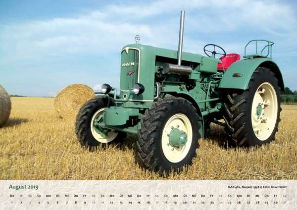 OldtimerPlus Kalender 2019 MAN 4S2, Baujahr 1958